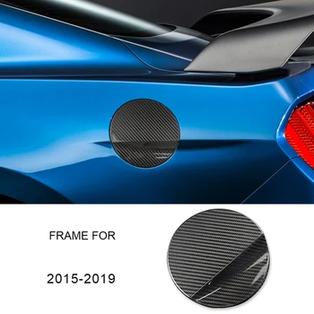 For Ford Mustang 2016 2017 2018 2019 Tilbehør Hårdt Carbon Fiber Sticker Bilen Tankdækslet Brændstoftankdæksel