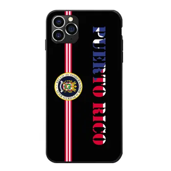 For Huawei Maimang Nova 2 3 4 5 6 8 i S Pro Plus Puerto Rico Nationale Flag og våbenskjold Tema Blødt TPU Telefonen Tilfælde Dækker