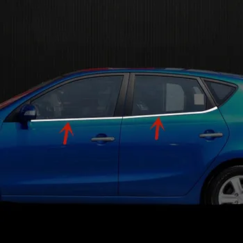 For Hyundai I30 2009-2013 Høj kvalitet rustfrit bil vinduesdekoration strip vindue lagdeling anti-ridse beskyttelse bil styling