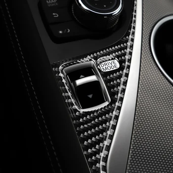For Infiniti Q50 Q60 - 2019 Tilbehør Auto Carbon Fiber Bil Interiør Styling Gear Shift Kørsel Trim Panel Cover Sticker