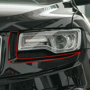 For Jeep Grand Cherokee-2016 Chrome Front Head Light Lampe Blinke Dække Trim Dekoration Strip