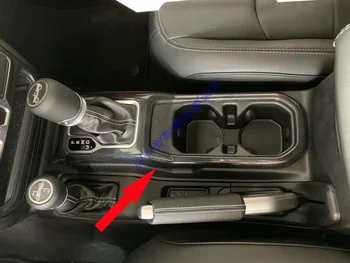 For Jeep Wrangler JL 2018 2019 ABS Chrome-Gear Shift Panel Center Konsol Dække Trim Ramme Bil Styling Mærkat
