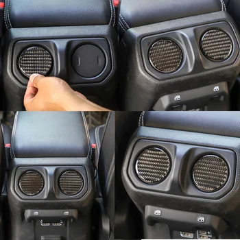 For Jeep Wrangler JL 2018 2019 JT Gladiator 2020 Carbon Fiber Dashboard-Boks, Armlæn Aircondition Vent Dække Trim