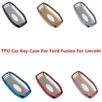 For Lincoln MKZ MKC TPU Fjernbetjeningen Tilfælde Fob Dække Anti-slip for Ford Fusion (Mondeo) Mustang F150 Kant Explorer Bil Tilbehør