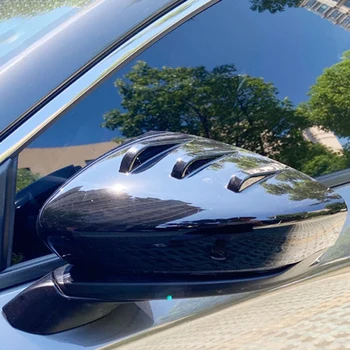 For Mazda 3 Axela 2020-2021 Bil Side Bakspejl Dække Blank Sort Spejl Cover