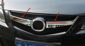 For Mazda 6 2012-rustfrit stål Gitter trim Foran trim Dekorativ beskyttelse bil tilbehør