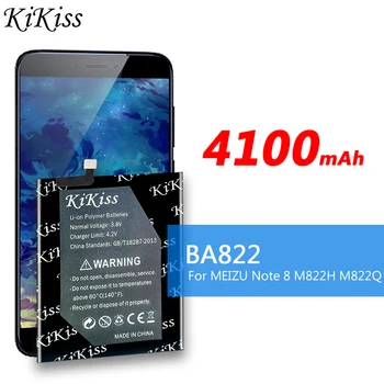 For Mei Zu 4100mAh BA822 Batteri til Meizu Note 8 Note8 M822H M822Q Mobiltelefon Batterier + Gave Værktøjer