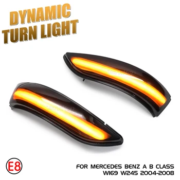 For Mercedes-Benz B-Klasse W169 W245 04-08 Bakspejlet Dynamisk Blinklys Sekventiel Flasher Lys Blinklys Sidemarkeringslys Lampe