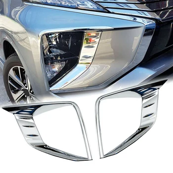 For Mitsubishi Xpander 2018-2020 1 Par Forreste Kofanger Tåge Kørsel Lampe Dække Beskytte Frame Trim Støbning