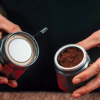 For Moka Kaffemaskine Udskiftning Tragt Kits Kompatibel med Moka Express,1 Rustfrit Stål Udskiftning af Tragten(9-Cup)