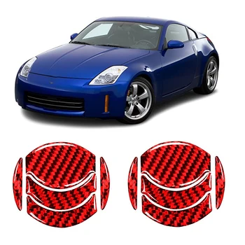 For Nissan 350Z 2006-2009 Carbon Fiber Sticker Luft Conditioning Vent Dækker Udsugning Outlet Mærkat Trim Ramme