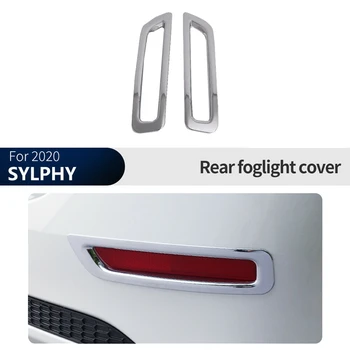 For Nissan SYLPHY/Sentra 2020 2021 Chrome Bageste Kofanger Tåge Lys Lampe Dække Trim Støbning Bil Dekoration