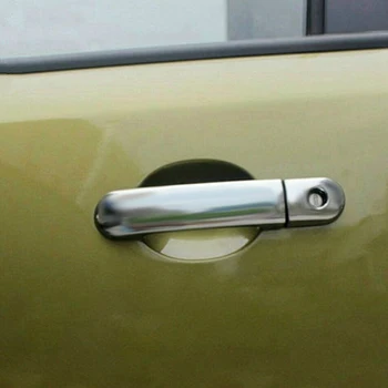 For Nissan Versa Tiida Livina Latio 2004-2011 Chrome Uden Udvendige dørhåndtag Protector Dække Trim W/O Smarykey