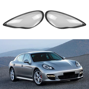 For-Porsche Panamera 2010-2013 Forlygte Shell Lampeskærm Gennemsigtig Linse Forlygter Dække