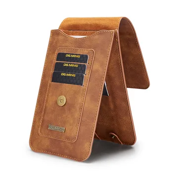 For Redmi Note 10 Pro Talje Bælte Pose 7 tomme Hylstre Læder Case til iPhone 7 8 6 11 12 Bælte Clip taske til Samsung S21Ultra