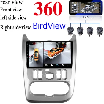 For Renault For Dacia Sandero 1 2007~Bil Mms GPS Radio Navigation NAVI-Afspiller Integration CarPlay 360 BirdView 3D