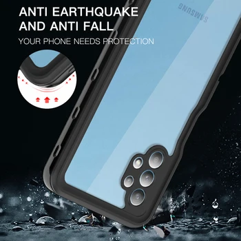 For Samsung Galaxy A32 5G Tilfælde Vandtæt Sag Stødsikkert Vand Dykning Beskyttende Dække For A32 5G Shell Telefon Dækker A32