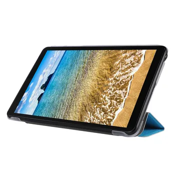 For Samsung Galaxy Tab A7 Lite 8.7 inch SM-T220 SM-T225 Gennemsigtig Læder Flip PU Står Tilfældet For Samsung Tab A7 Lite 8.7