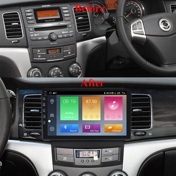 For SsangYong Korando Actyon 2010 - 2013 9 Tommer Android 2 Din Bil Mms-Stereo Afspiller Navigation GPS WIFI Radio Autoradio