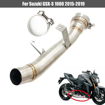 For Suzuki GSX-S1000 GSX-S1000F GSXS1000 S1000F 2016 2017 2018 2019 Rustfrit Stål Decat Race Eliminator Udstødning Rør Link