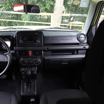 For Suzuki Jimny 2019 2020 Carbon Fiber Center Konsol Dekoration Dække Trim Dash Board Mærkat Tilbehør til Bilen, 3STK