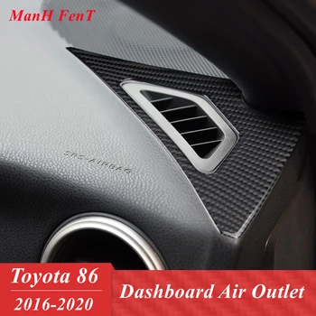 For Toyota 86 Dashbroad luftudtag Panel Ægte Carbon Fiber Indretning 3D Klistermærke 2016-2020