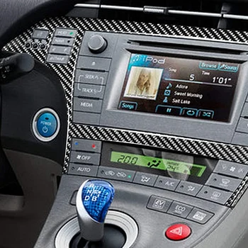 For Toyota Prius 2012-Carbon Fiber Bil Skærm, GPS-Navigation Konsol Frame Cover Trim Mærkat Tilbehør, VENSTRESTYREDE