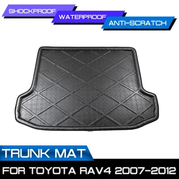 For Toyota RAV4 2007 2008 2009 2010 2011 2012 Bil gulvmåtte Tæppe Bag Kuffert Anti-mudder Dækning