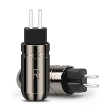 For UM3X W4R UE18 Headset rhodineret 0.78 mm Audio Jack Metal Adapter Aluminium Legering Shell Øretelefon Pin Ledning Stik