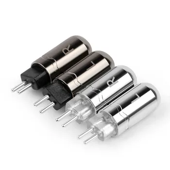 For UM3X W4R UE18 Headset rhodineret 0.78 mm Audio Jack Metal Adapter Aluminium Legering Shell Øretelefon Pin Ledning Stik