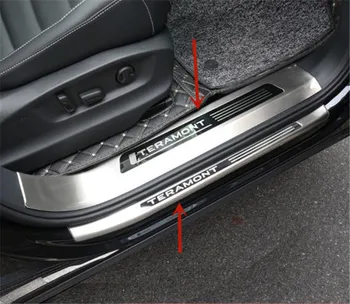 For Volkswagen Teramont 2017-2020 rustfrit stål tærskel vagt kuffert tærskel guard anti-ridse beskyttelse, tilbehør til bilen
