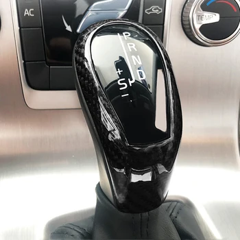 For Volvo XC60 V40 V60 S60, S80 2013-2018 Carbon Fiber Gear Shift Knappen Dække Trim Bil Indvendigt Tilbehør