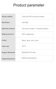 For Xiaomi Poco F3 Black Shark 4 Pro Poco X3 Pro Bemærk 9T Smart ur pulsmåling sports tracker mode smart armbånd
