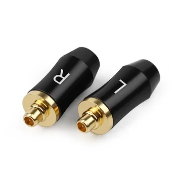 Forgyldt Kobber DIY Øretelefon Pin Stik Ledninger Stik til Headset Audio Jack Adapter Til MMCX SE315 SE425 SE535 SE846 Sort Sølv