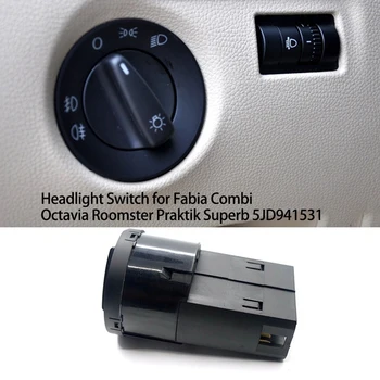 Forlygte Tåge Lampe afbryder Knappen for Skoda Fabia Combi Octavia Roomster Praktik Fantastisk 5JD941531