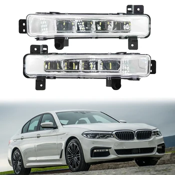Forreste Bil tågelys For-BMW 5-Serie G30 G31 G38 2016-2018 Auto Kofanger Tåge Lys LED KØRELYS Kørelys