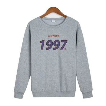 Forår Efterår Par 1997 Print Pullover Herre Tøj Oversized Sweatshirt Harajuku Streetwear Hiphop Mandlige Sved Homme
