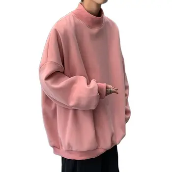 Forår og efterår Sydkorea hoodie, mænds mode afslappet stå krave sweatshirt, mænds casual street hip hop hoodie mænd M-5XL