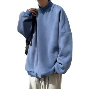 Forår og efterår Sydkorea hoodie, mænds mode afslappet stå krave sweatshirt, mænds casual street hip hop hoodie mænd M-5XL