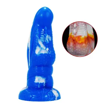 Fremmede Fantasi Dildo Stor Anal Sex Legetøj Tyk Butt Plug Anus Massage G-Spot Stimulator Fetish Farverige Falske Penis Flirt Shop