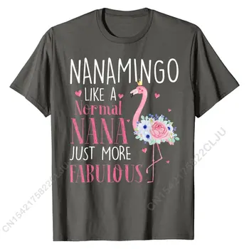 Fremragende Nanamingo Som En Normal Nana Gaver Sjove Bedstemor T-Shirt Tilpasset Bomuld Mænd Toppe Skjorte Gruppe Oversize t-shirts