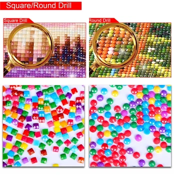 Fuld Kærlighed Diamant Mosaik Vise DIY Diamant Maleri Square/Runde Hjertet af Billeder Med Rhinestones Hjem Dekoration