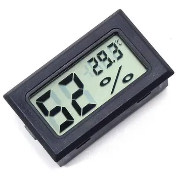 FY-11-Mini Digital LCD-Miljø DIY Indbygget Termometer Hygrometer Temperatur og Luftfugtighed Meter i Rummet