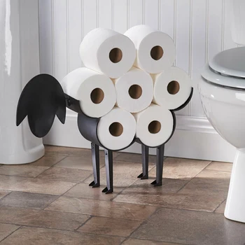 Får Dekorative Papirholder - Gratis-Stående Toiletpapir Opbevaring
