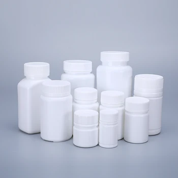 Fødevaregodkendt 200ML Genpåfyldelig flaske Medicin Kapsel Pille Dispensering Container tabletter vitaminer Emballage flaske 20PCS