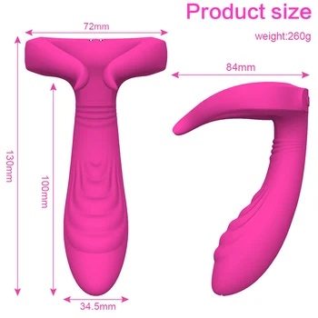 G Spot Vibrator Penis Massageapparat Ring Dildo Sex Legetøj til Mænd Dildo Vibrator Trådløst fjernbetjent Klitoris Vibrator til Mænd, L1
