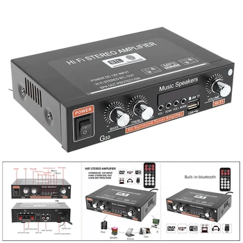 G30 Audio-Forstærker Amplificador Digitale Hjem Power Bluetooth-Hifi Stereo Subwoofer Musik Afspiller med Fjernbetjening