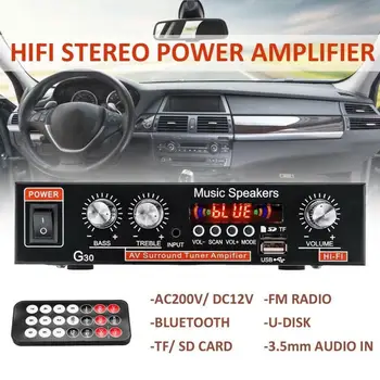 G30 Digital Audio-Forstærker, Bluetooth-Hifi Stereo Subwoofer Musik Afspiller Fjernbetjening Lyd-Power Forstærker Til FM-SD-Tf Aux