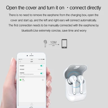 G9 TWS Hovedtelefoner Tryk på Trådløst Bluetooth-5.0 Hovedtelefoner støjreducerende Øretelefoner Gaming Headset Til Alle Telefonens Xiaomi