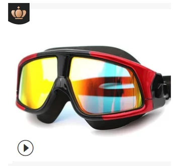 Galvanisering Anti-UV, Anti-Tåge Badedragt Briller Svømning, Dykning Justerbar Svømning Beskyttelsesbriller Svømning Goggle Briller For Voksne